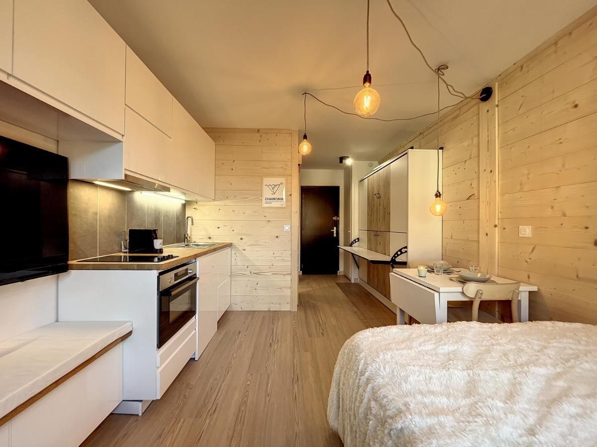 Superbe Studio Refait A Neuf Et Tout Equipe Avec Parking 霞慕尼 外观 照片